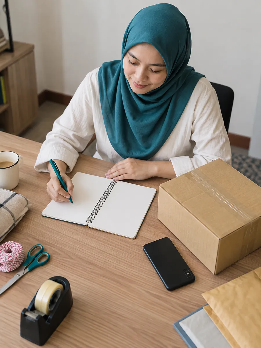 Ruang menyemak brief ke Sabah